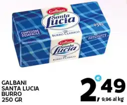 Extra Supermercati Galbani santa lucia burro offerta