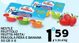 Extra Supermercati Nestlè fruttolo frutta mista/ fragola,pera e banana offerta