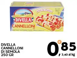 Extra Supermercati Divella cannelloni di semola offerta