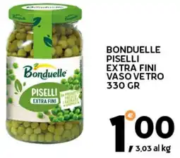 Extra Supermercati Bonduelle piselli extra fini vaso vetro offerta