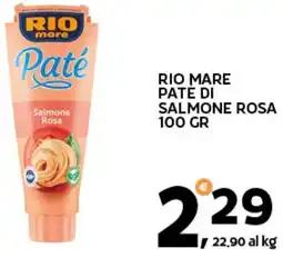Extra Supermercati Rio mare paté di salmone rosa offerta