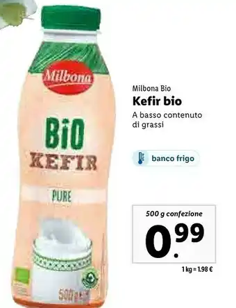 Lidl Kefir bio pure 500 g offerta