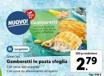 Lidl Gamberetti in pasta sfoglia 280 g offerta