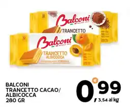 Extra Supermercati Balconi trancetto cacao/ albicocca offerta