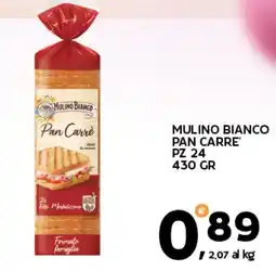 Extra Supermercati Mulino bianco pan carre offerta
