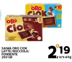 Extra Supermercati Saiwa oro ciok latte/nocciola/ fondente offerta