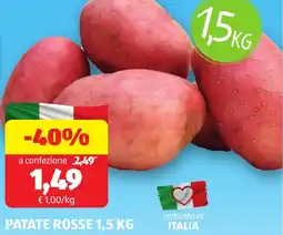 ALDI Patate rosse offerta