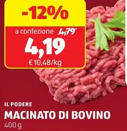 ALDI Il podere macinato di bovino offerta