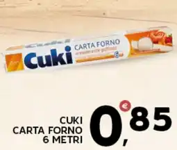Extra Supermercati Cuki carta forno 6 metri offerta