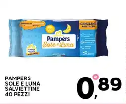 Extra Supermercati Pampers sole e luna salviettine offerta