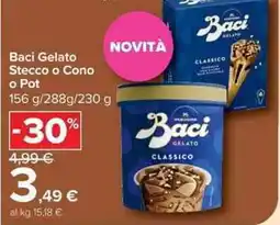 Carrefour Market Baci Gelato Stecco o Cono o Pot offerta