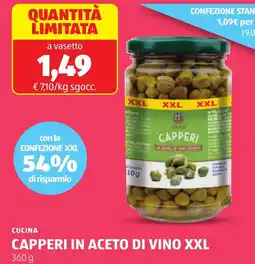 ALDI Cucina capperi in aceto di vino xxl offerta