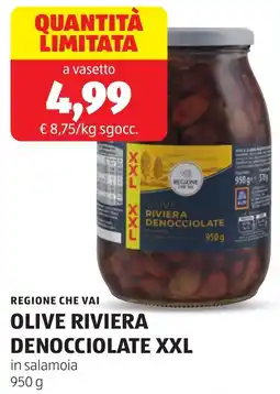 ALDI Regione che vai olive riviera denocciolate xxl offerta