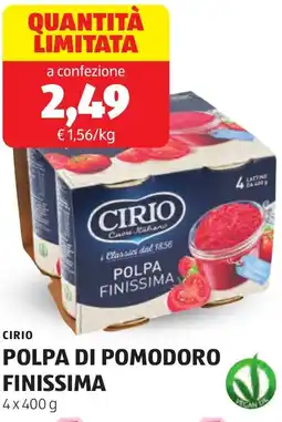 ALDI Cirio polpa di pomodoro finissima offerta