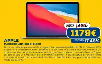 Euronics Macbook air (2020) 512gb offerta
