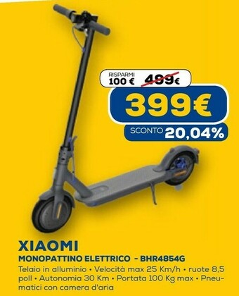 Euronics Monopattino elettrico bhr4854g offerta