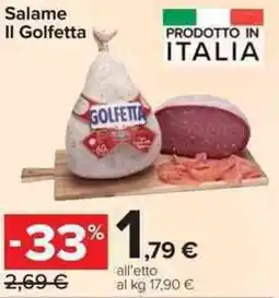 Carrefour Market Salame Il Golfetta offerta