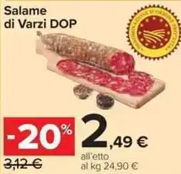 Carrefour Market Salame di Varzi DOP offerta