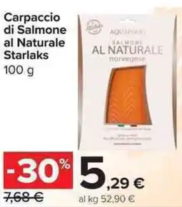 Carrefour Market Carpaccio di Salmone al Naturale Starlaks offerta