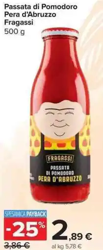 Carrefour Market Passata di Pomodoro Pera d'Abruzzo offerta