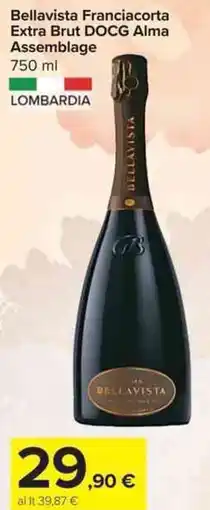 Carrefour Market Bellavista Franciacorta Extra Brut DOCG Alma Assemblage offerta