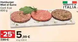 Carrefour Market Hamburger Misti di Suino offerta