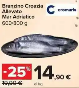 Carrefour Market Branzino Croazia Allevato Mar Adriatico offerta