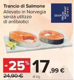 Carrefour Market Trancio di Salmone offerta