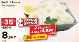 Carrefour Market Anelli di Totano Decongelati offerta