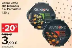 Carrefour Market Cozze Cotte alla Marinara o al Pomodoro offerta