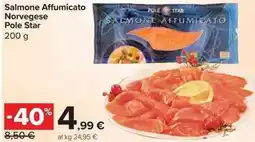 Carrefour Market Salmone Affumicato Norvegese Pole Star offerta