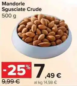 Carrefour Market Mandorle Sgusciate Crude offerta