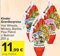 Carrefour Market Kinder GranSorpresa offerta