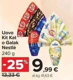 Carrefour Market Uovo Kit Kat o Galak Nestlè offerta