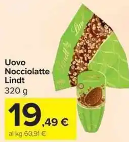 Carrefour Market Uovo Nocciolatte Lindt offerta