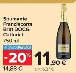 Carrefour Market Spumante Franciacorta Brut DOCG Catturich offerta