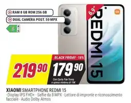 Trony XIAOMI SMARTPHONE REDMI 15 offerta
