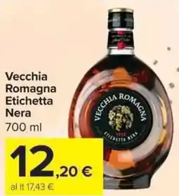 Carrefour Market Vecchia Romagna Etichetta Nera offerta