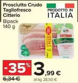Carrefour Market Prosciutto Crudo Tagliofresco Citterio Bipack offerta