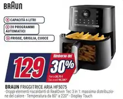 Trony BRAUN FRIGGITRICE ARIA HF5075 offerta