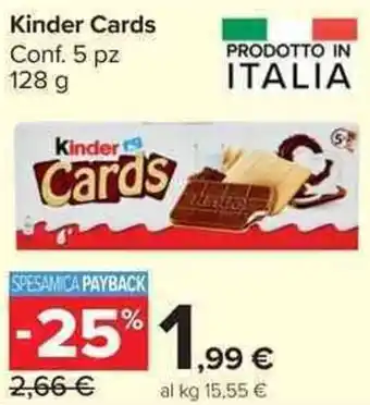 Carrefour Market Kinder Cards offerta