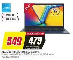 Trony ASUS NOTEBOOK E1504GA-BQ834W offerta