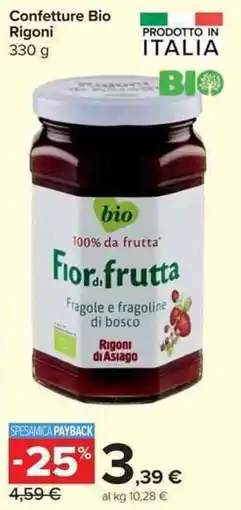Carrefour Market Confetture Bio Rigoni offerta