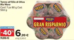 Carrefour Market Tonno all'Olio di Oliva Rio Mare offerta