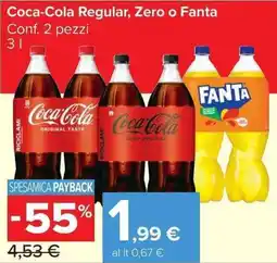 Carrefour Market Coca-Cola Regular, Zero o Fanta offerta