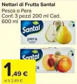 Carrefour Market Nettari di Frutta Santal offerta
