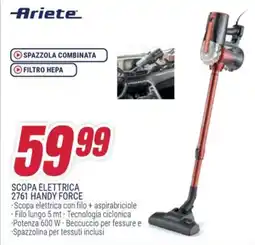 Trony Ariete scopa elettrica 2761 handy force offerta