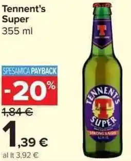 Carrefour Market Tennent's Super offerta