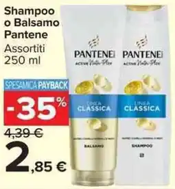 Carrefour Market Shampoo o Balsamo Pantene offerta