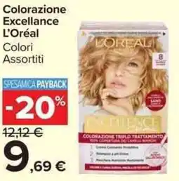 Carrefour Market Colorazione Excellance L'Oréal offerta